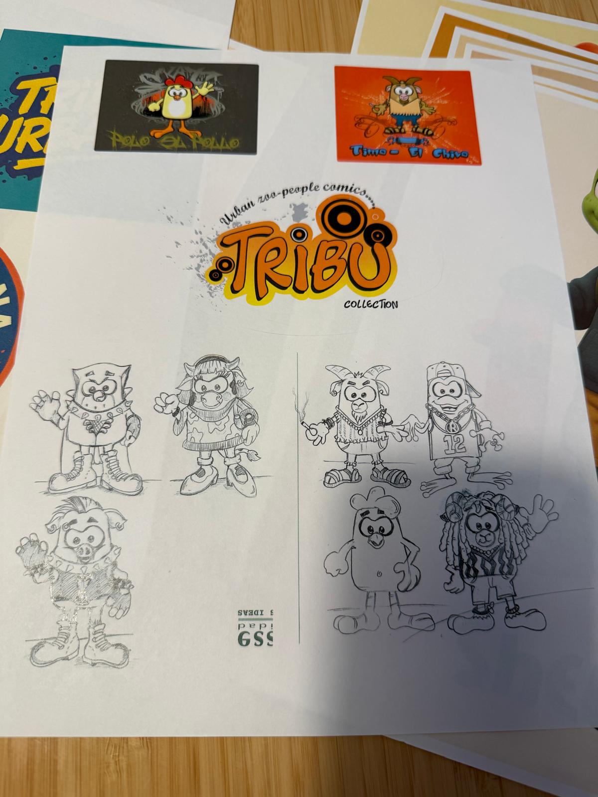 Tribu — urban farm-animal comic characters